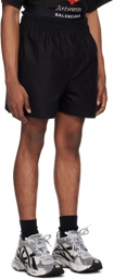 Balenciaga Black Hybrid Boxer Shorts