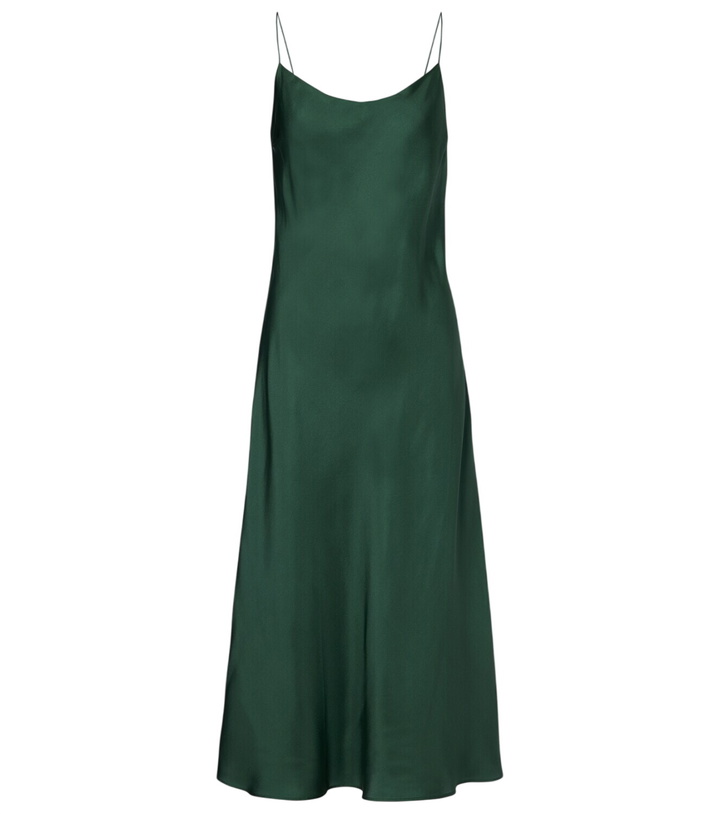 Photo: Asceno Lille silk twill slip dress