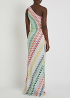 Missoni Zigzag Metallic-knit Maxi Dress Multicoloured