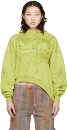 Collina Strada Green Wave Hem Hoodie