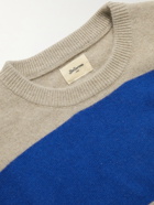 Bellerose - Donal Striped Wool-Blend Sweater - Blue