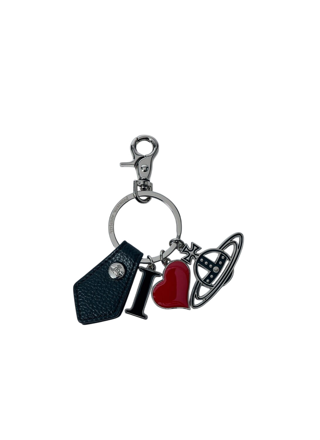 Vivienne Westwood Silver & Red Key & Heart Keychain Vivienne Westwood