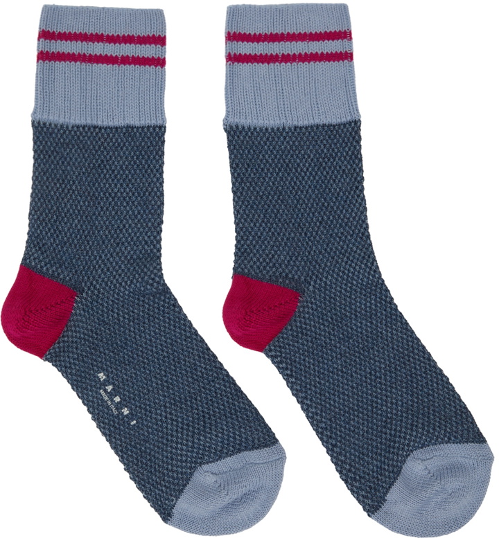 Photo: Marni Blue & Pink Striped Socks