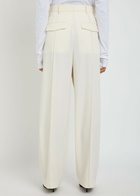 Wardrobe.nyc X Rhw Pintuck Wool Trousers Ivory