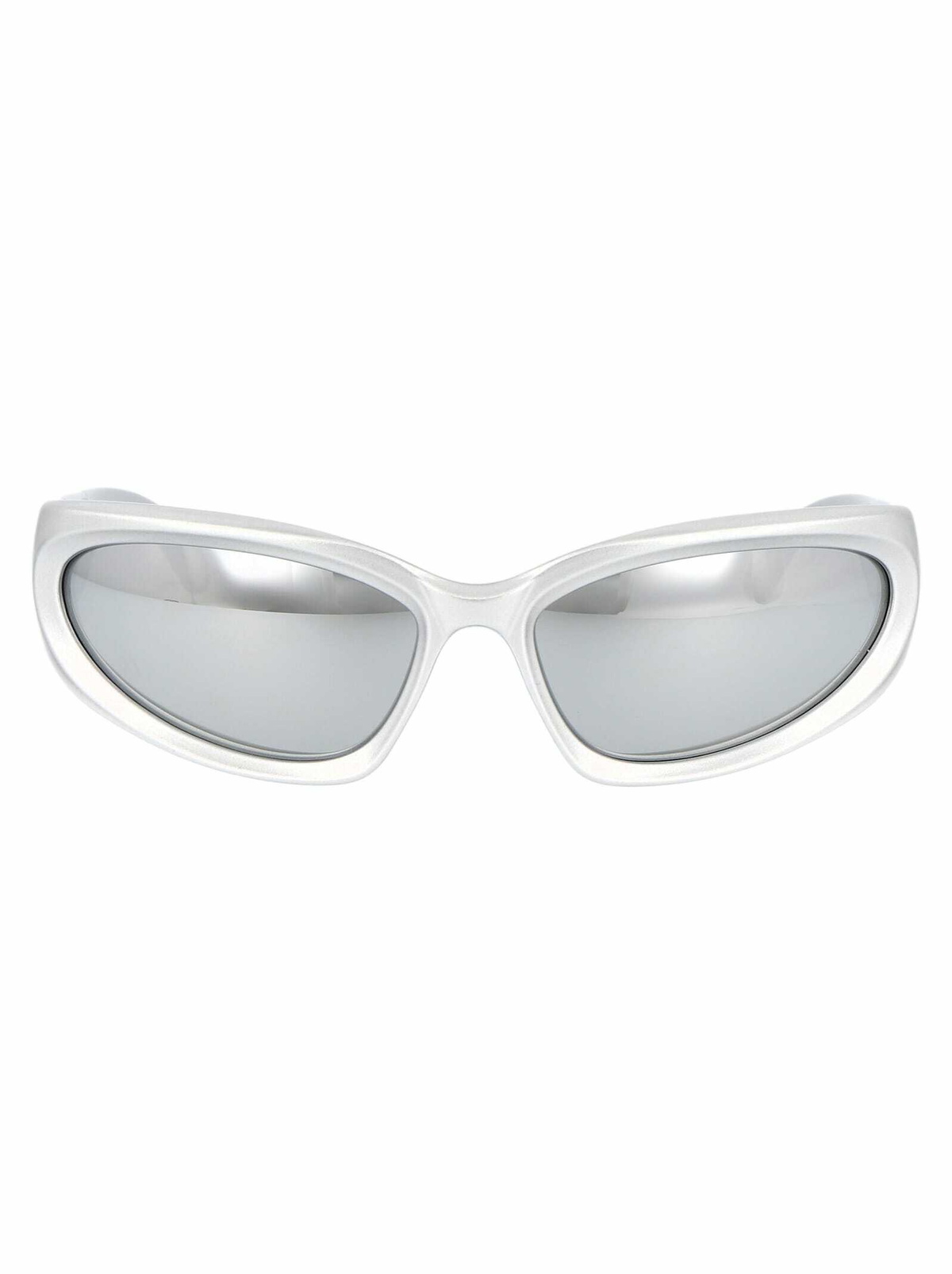 Balenciaga Silver Wraparound Sunglasses Balenciaga
