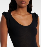 Alaïa Ribbed-knit bodysuit