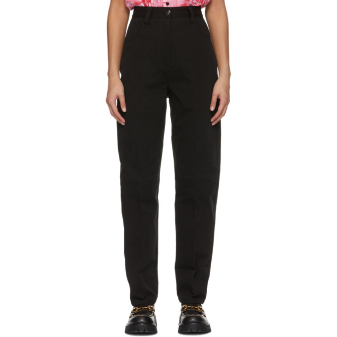 Photo: SSENSE WORKS SSENSE WORKS Jeremy O. Harris Black Relaxed Message Jeans