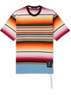 Mastermind World - Logo-Detailed Striped Cotton T-Shirt - Multi