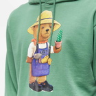 MARKET Men's Botanical Bear Hoody in Eden