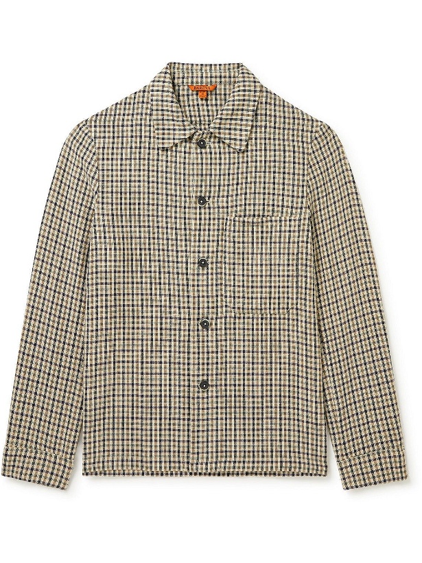 Photo: Barena - Checked Cotton and Linen-Blend Overshirt - Multi