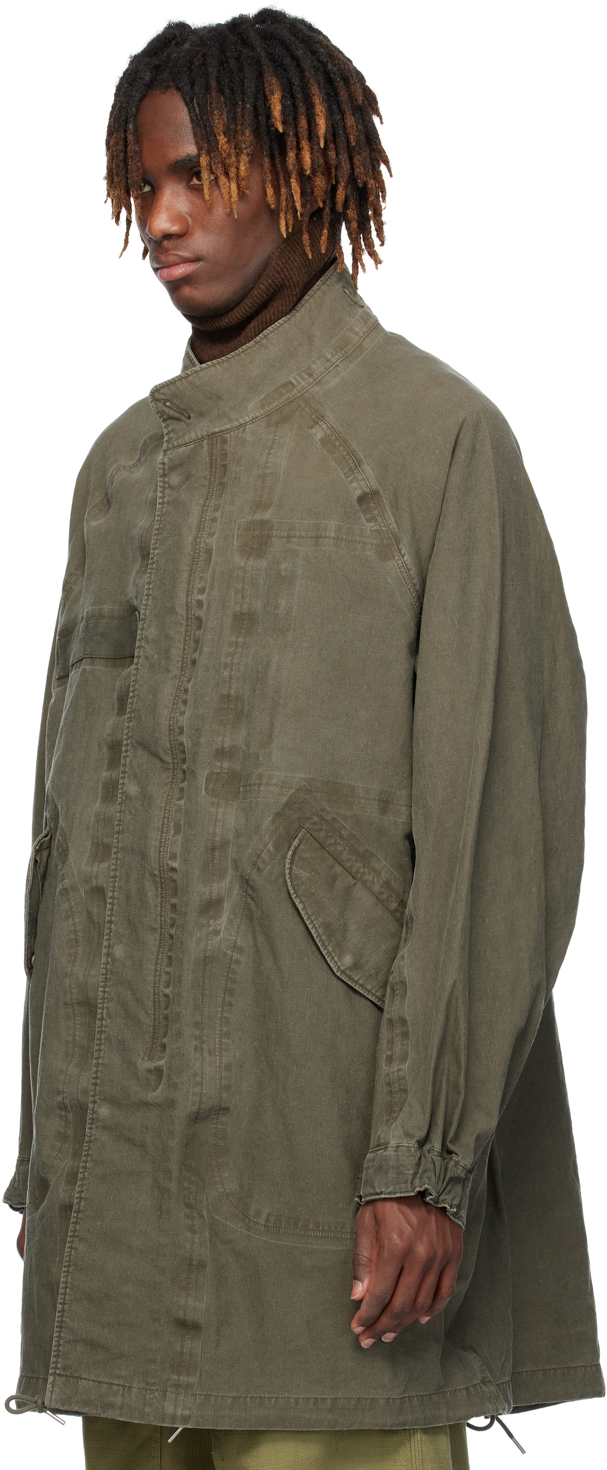 visvim Khaki Six-Five Fishtail Parka Visvim