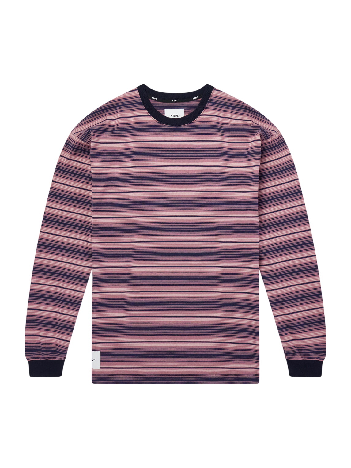 WTAPS Men's Long Sleeve Design 02 SQD T-Shirt in Navy WTAPS