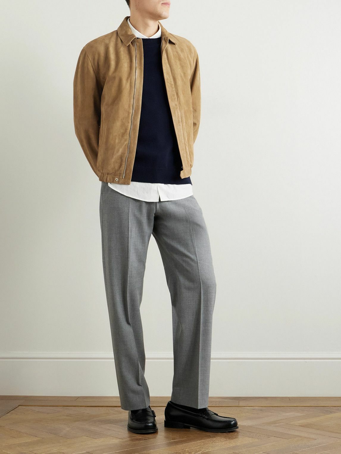 Valstar - Roy Suede Blouson Jacket - Brown Valstarino