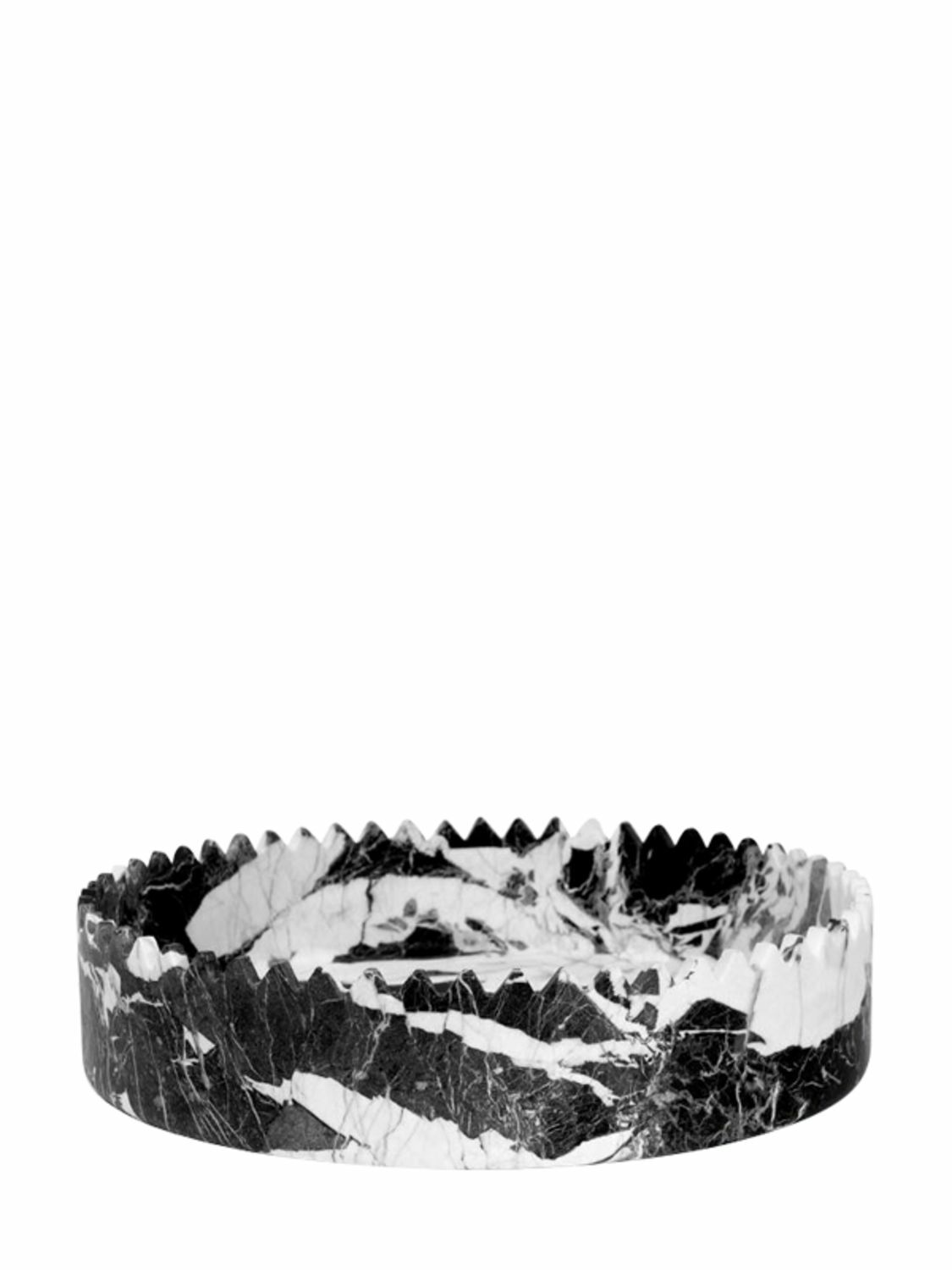 EDITIONS MILANO Triangoli Grand Antique Marble Tray
