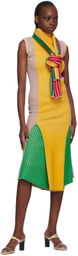 Stanley Raffington SSENSE Exclusive Multicolor Plated Ribbed Scarf