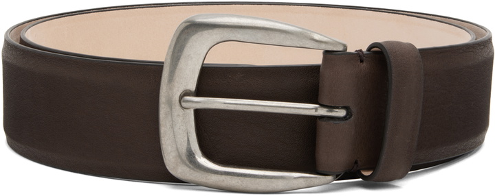 Photo: Maison Margiela Brown Pin-Buckle Belt