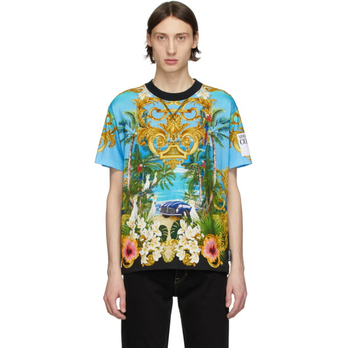 Photo: Versace Jeans Couture Multicolor Barocco Jungle T-Shirt