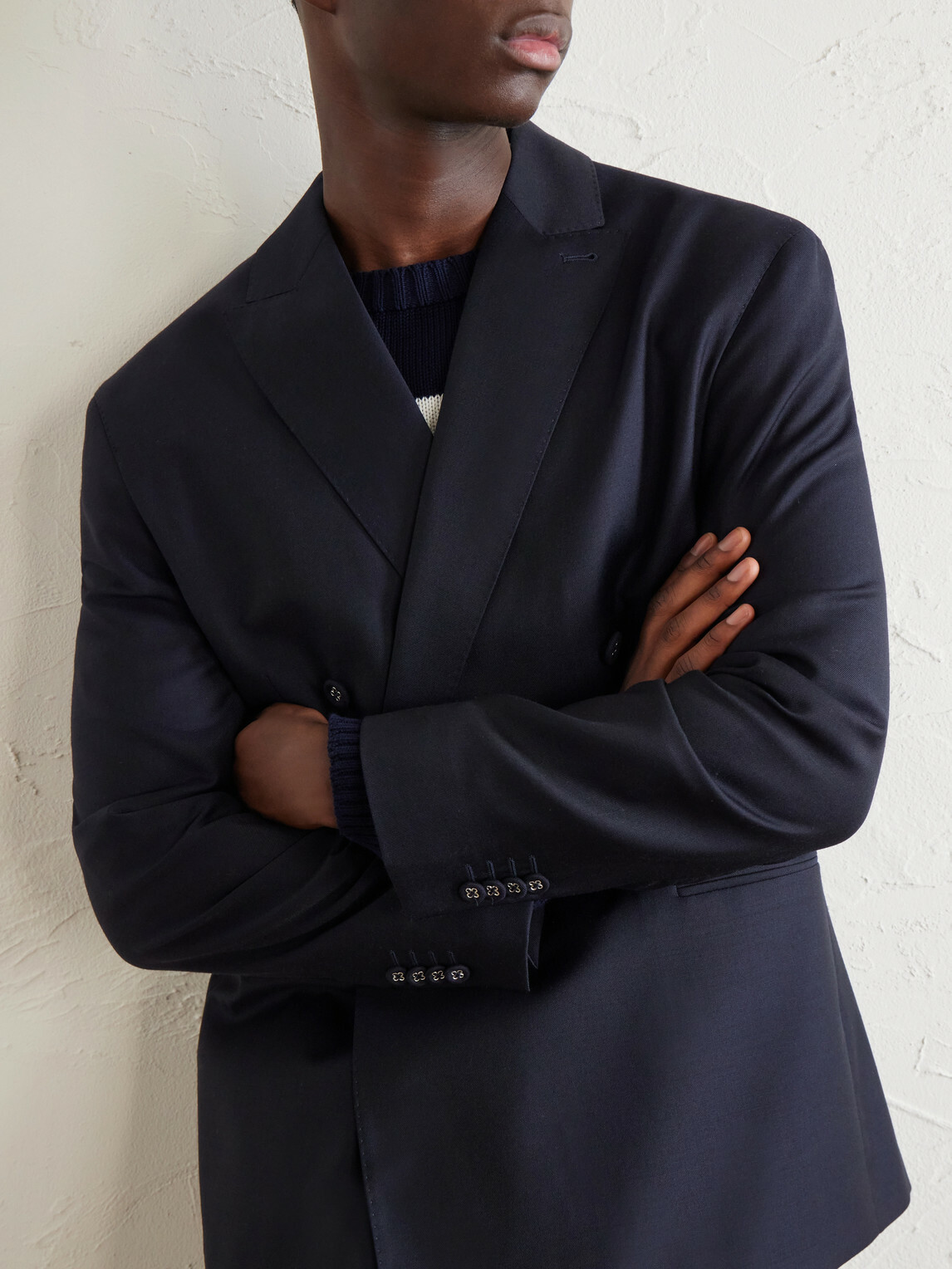 Officine Générale - Merrick Wool, Cashmere and Silk-Blend Suit Jacket - Blue
