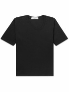 Séfr - Uneven Cotton-Jersey T-Shirt - Black