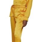 Sies Marjan Yellow Crinkled Satin Willa Trousers