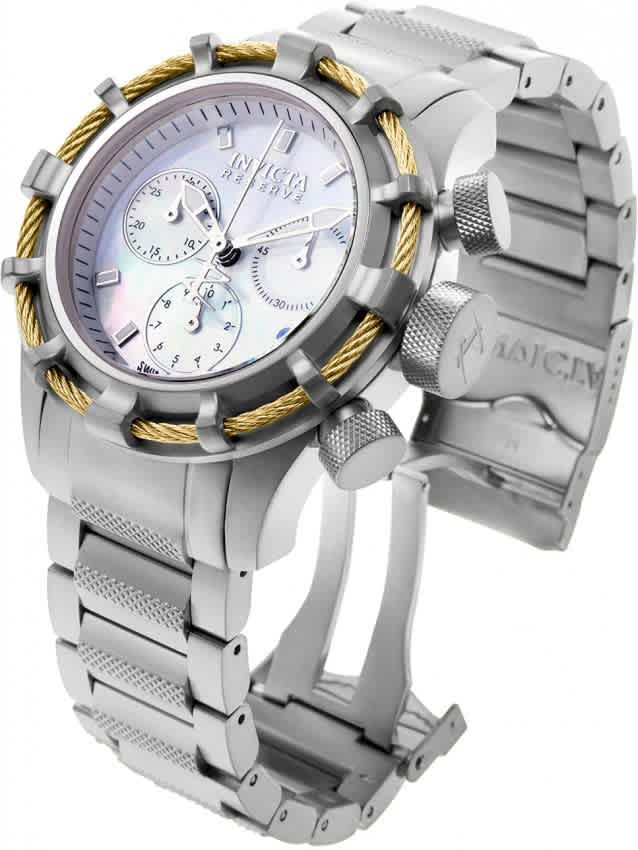 Invicta Bolt Chronograph Quartz White Dial Ladies Watch 90009