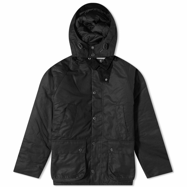 Photo: Barbour Men's Winter Bedale Wax Jacket in Black Slate