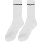 Noon Goons Two-Pack White Logo Socks