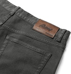 Brioni - Slim-Fit Stretch-Denim Jeans - Gray