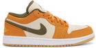 Nike Jordan Beige & Orange Air Jordan 1 Low SE Sneakers