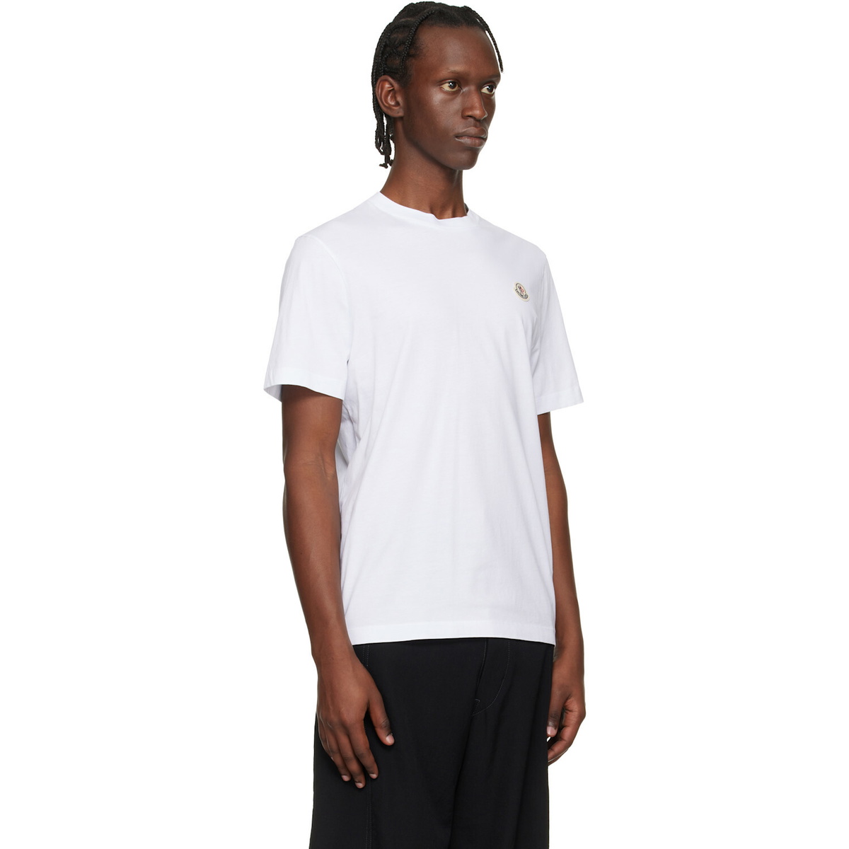 Moncler Three-Pack Multicolor Logo Patch Cotton T-shirts