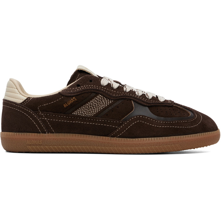 Photo: Alohas Brown Tb.490 Rife Suede Leather Sneakers