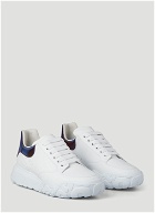 Court Leather Sneakers in White and Navy