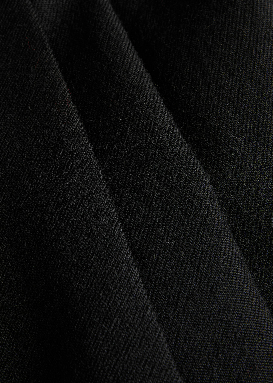 Tove Robena Pleated Wool Trousers Black