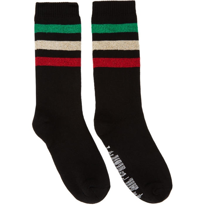 Photo: Palm Angels Black Rastafari Socks 