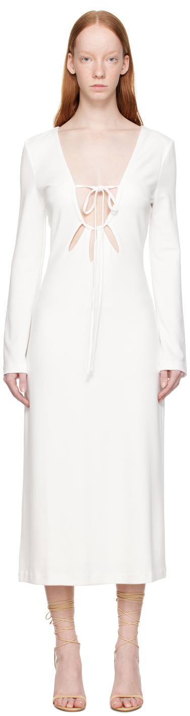 THIRD FORM White Rip Tide Midi Dress