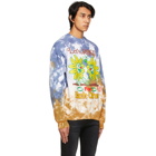 Online Ceramics SSENSE Exclusive Blue and Beige Lets Root For Each Other Sweatshirt