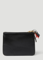 Small Logo Zipper Pull Wallet in Black