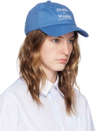 Sporty & Rich Blue 'Health is Wealth' Cap