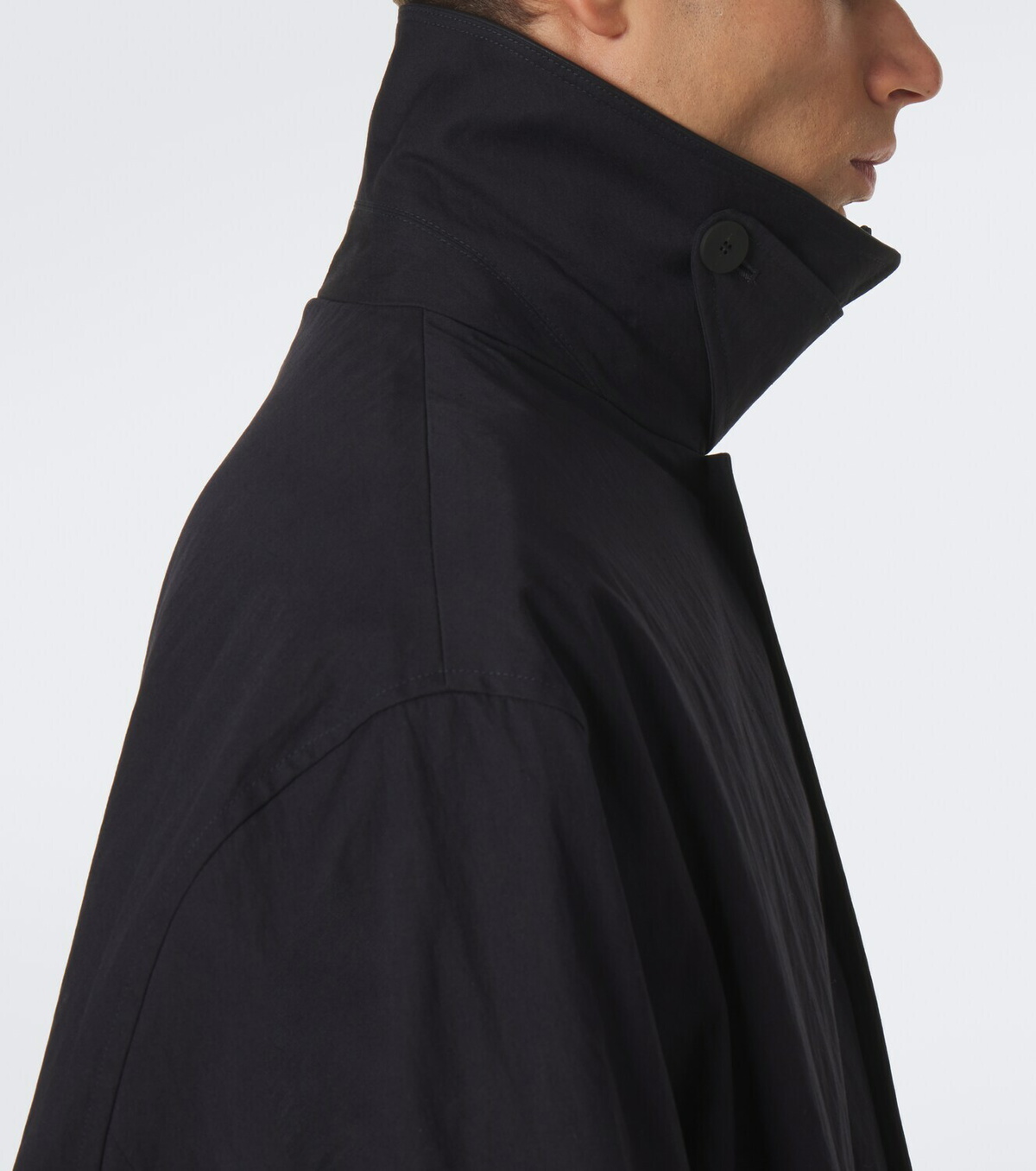 Studio Nicholson Revere leather-trimmed cotton-blend trench coat