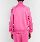 Needles - Glittered Webbing-Trimmed Tech-Jersey Track Jacket - Pink