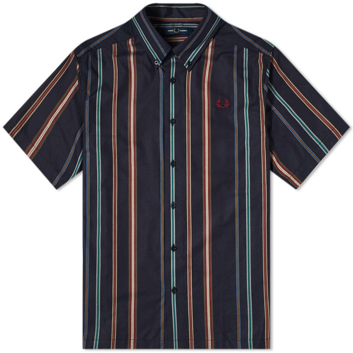 Photo: Fred Perry Authentic Short Sleeve Striped Shirt