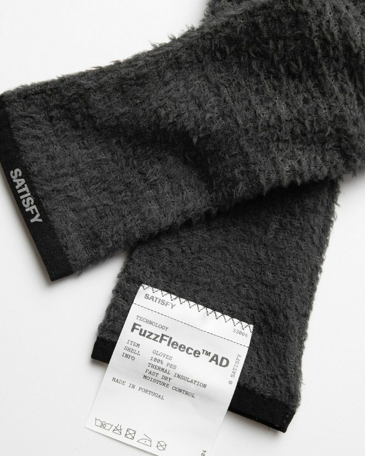 Satisfy Running GhostFleece AD Gloves Black Mens Glofe