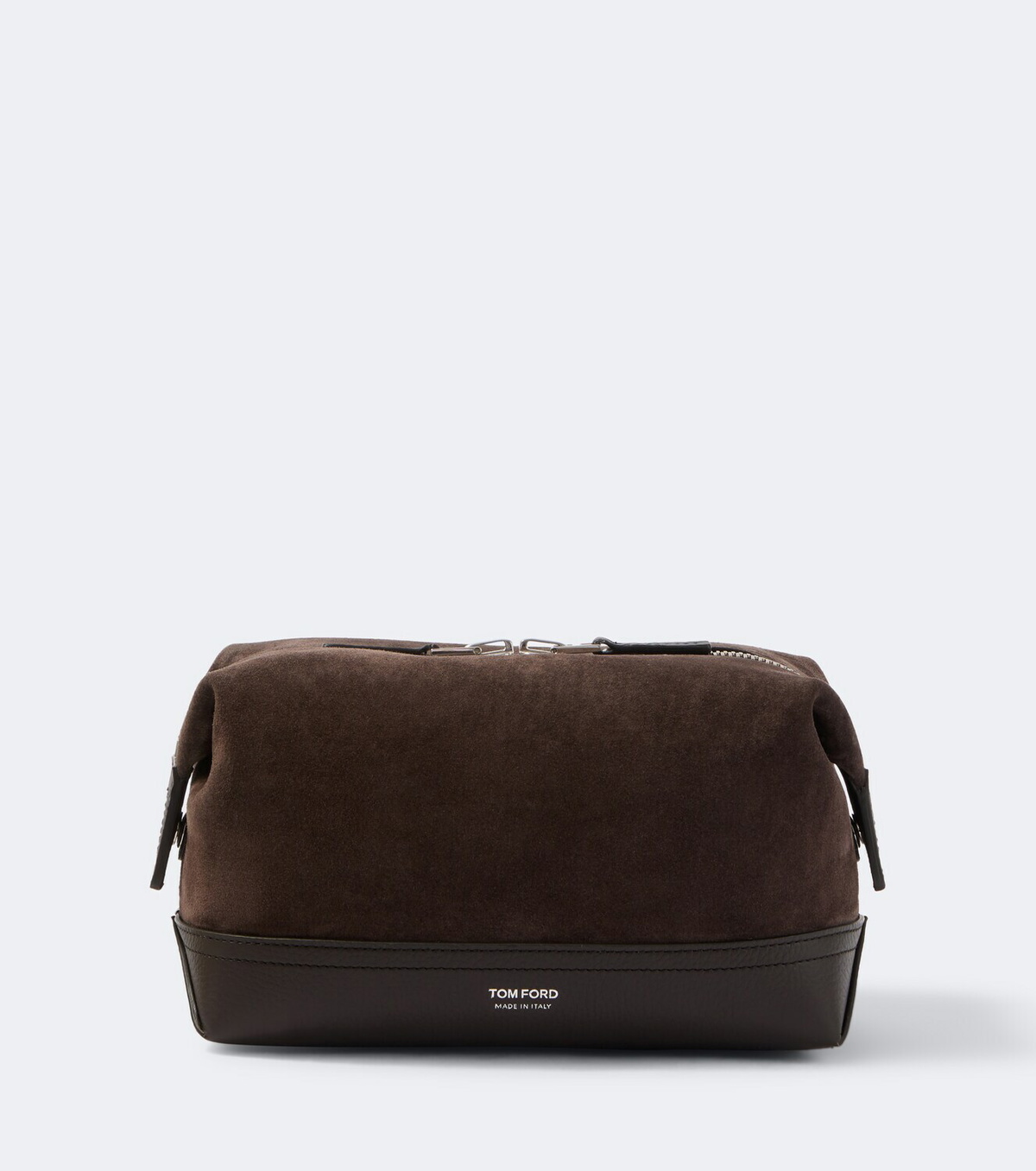 Tom Ford Leather-trimmed suede toiletry bag