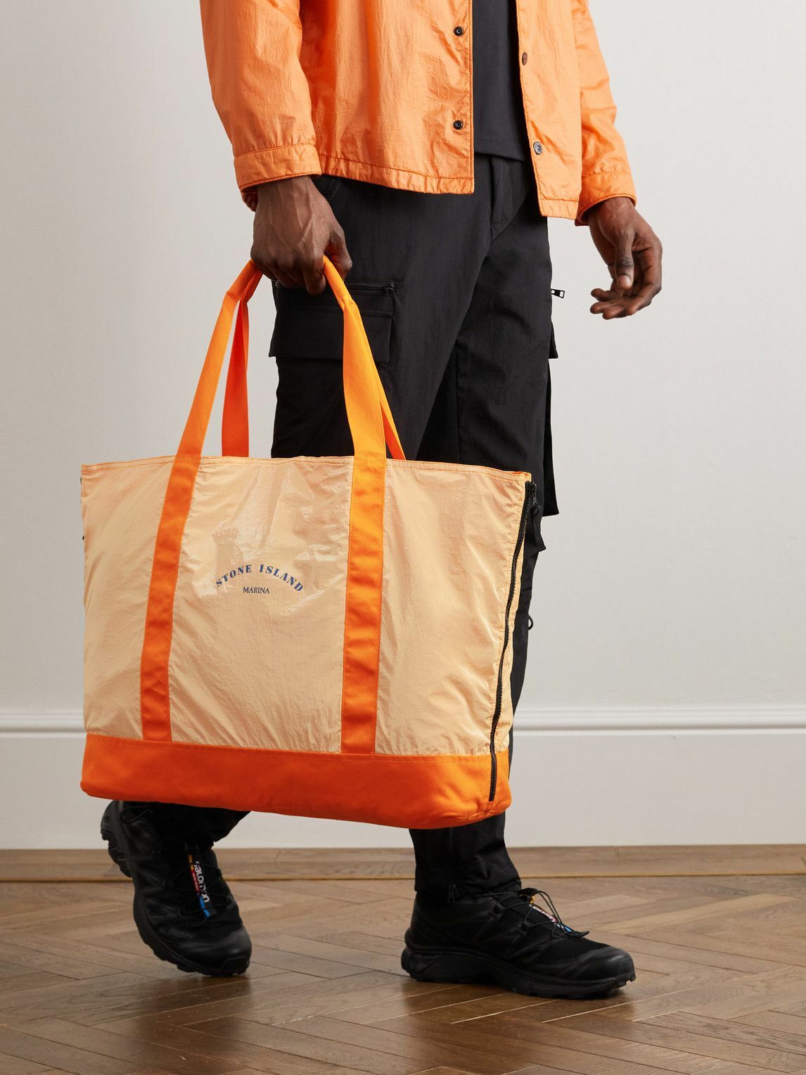 Stone island bag orange sale