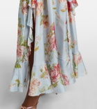Zimmermann Roselight floral ruffled silk maxi dress