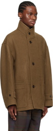 LEMAIRE Brown Boxy Coat