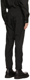 Arnar Már Jónsson Black Woven Straight-Leg Lounge Pants