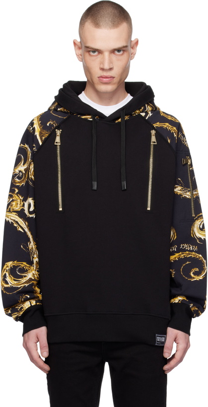 Photo: Versace Jeans Couture Black Chromo Couture Hoodie