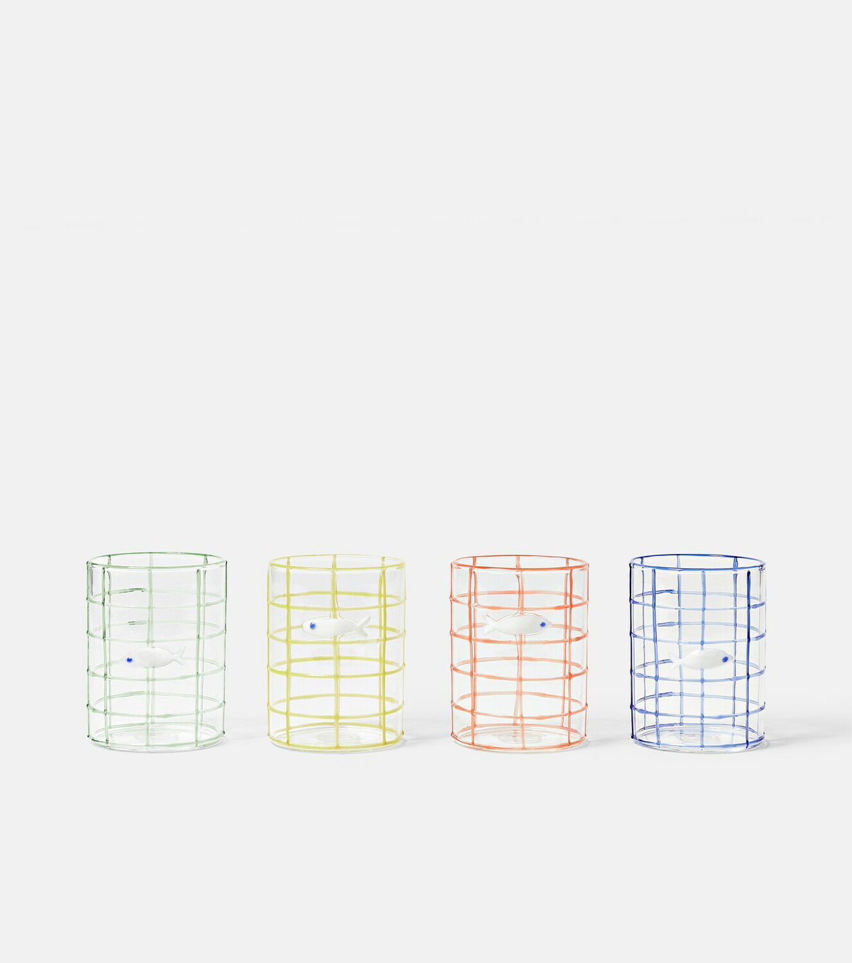Jonathan Adler Amalfi set of 4 glasses