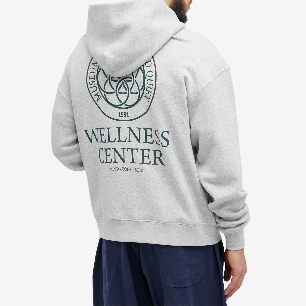 Museum of Peace and Quiet Men's Wellness Centre Hoodie in Heather Grey